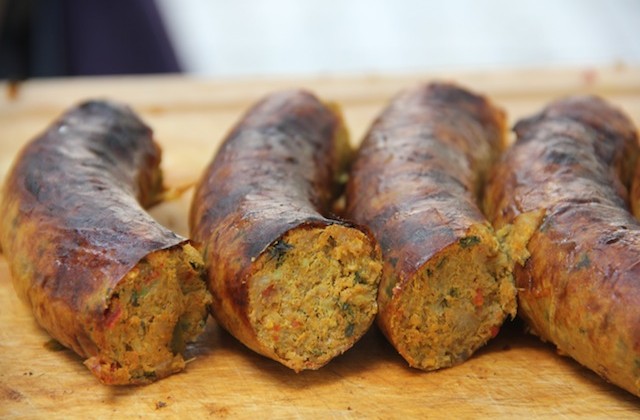 Spicy Northern Thai Sausage to go in 'Thai Hot Dogs'