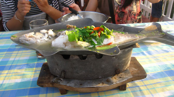 Food Photo: Steamed Fish in Spicy Lemon Soup