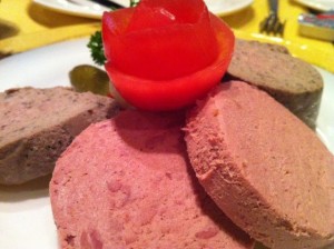 "3 Varieties of German liver sausage"