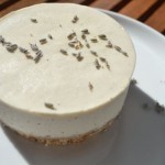 Organic White Chocolate Lavender Cheesecake