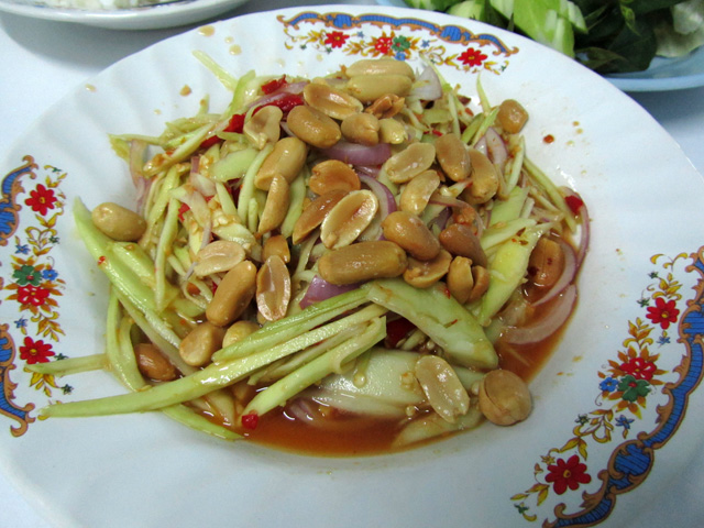 Day 19 Vegetarian Thai Food: Papaya, Green Mango Salad, Sweet and Sour Vegetables