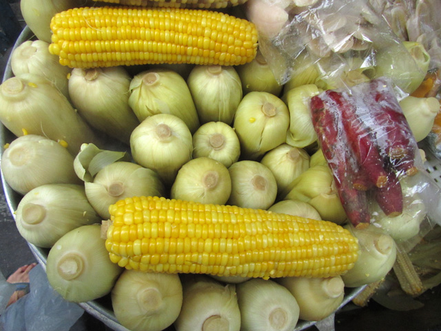 Day 21 Vegetarian Thai Food: Corn, Sweet Potatoes, Pickled Tea Salad, Kui Chai