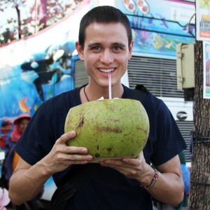 Here I am with a Giant Coconut!