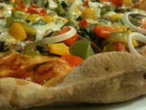 vegetarian pizza at Peperoni Silom