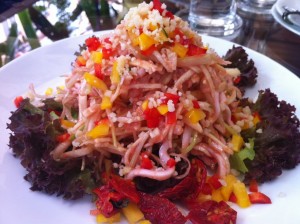 raw food thai pasta dish