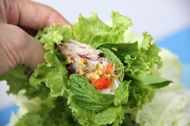 One Bite Wonder – Miang Pla Too (Mackerel, Herbs and Magic Sauce)