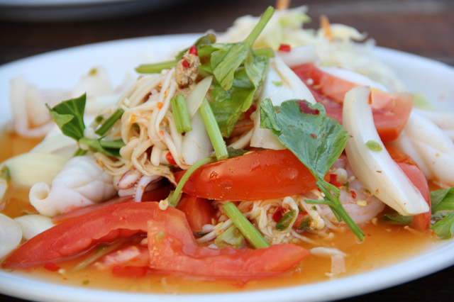 Food Photo: Thai Needle Mushroom Salad