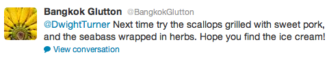 A Twitter Tip from Bangkok Glutton