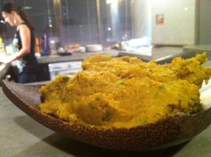 Amazing pumpkin hummus and host!