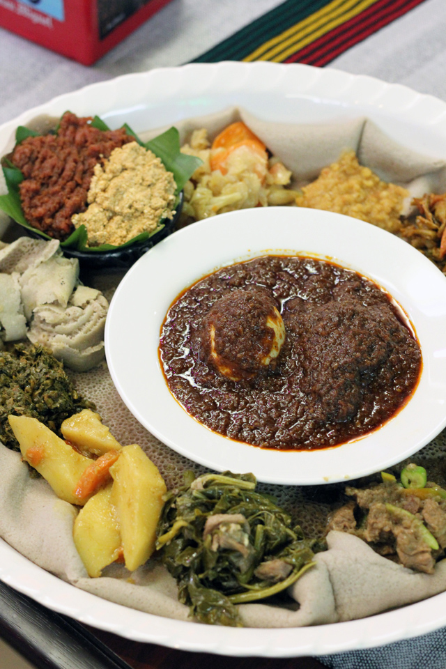 Ultimate combo at Ethiopian Restaurant in Bangkok