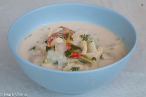 Thai tom kha gai soup