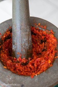 authentic Thai red curry paste
