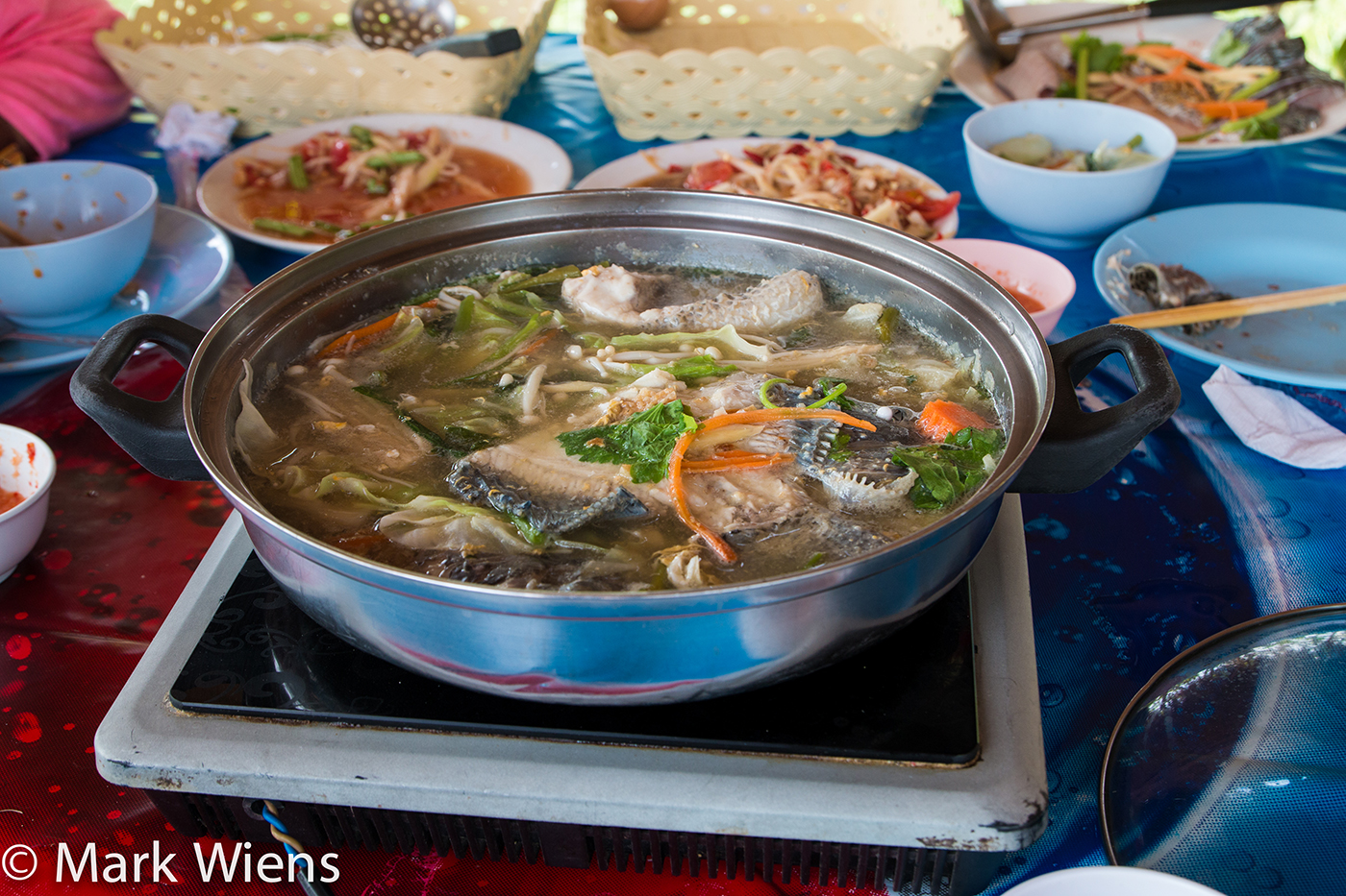 Fish Hotpot in Udon Thani at Baan Pla Joom (ร้าน บ้านปลาจุ่ม)