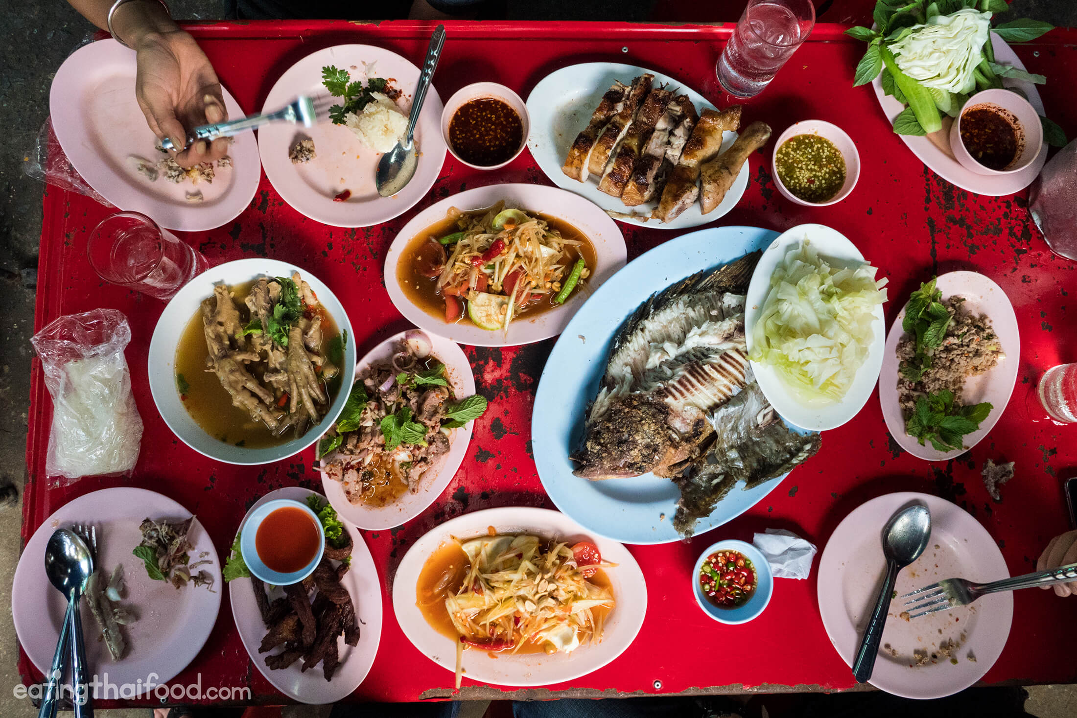 Grilled Fish in Bangkok at Laab Udon (ร้านลาบอุดร)