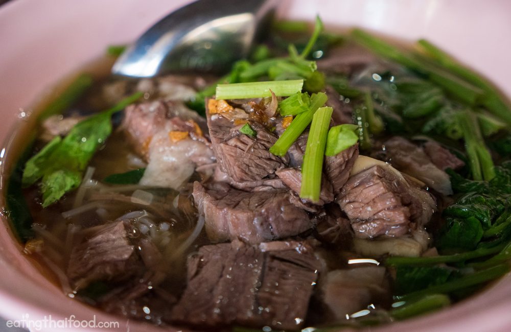 Thai beef noodles at Khao San Road