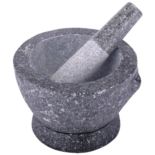 Stone mortar and pestle