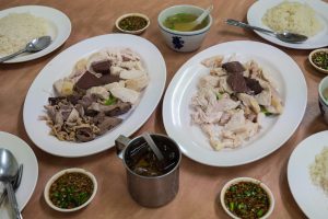 Thai chicken rice in Bangkok