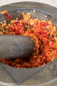Thai chilies and garlic
