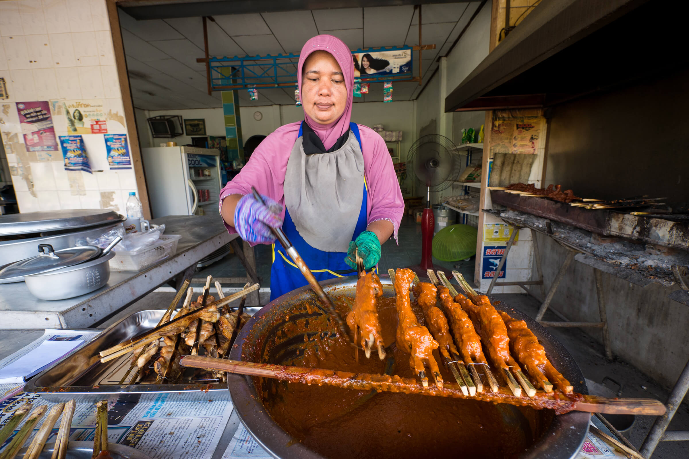 Thailand’s Best Coconut Milk BBQ Chicken in Nakhon Si Thammarat!